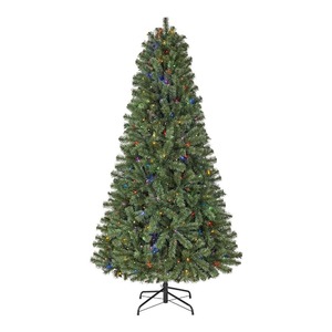Home Accents Holiday 6.5 ft. Pre-Lit LED Festive Pine Artificial Christmas Tree