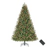 Home Accents Holiday 7.5 ft. Pre-Lit LED Spring Creek Noble Fir Artificial Christmas Tree