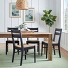 Home Decorators Collection Hamlin Natural Woven Dining Chairs in Black (Set of 2)