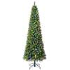 Holiday Living 7-ft Greensboro Pencil Pre-lit LED Artificial Christmas Tree
