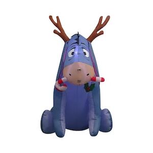 Disney 4-ft LED Eeyore with Candy Cane Christmas Inflatable
