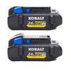 Kobalt 24-V 2-Pack Lithium-ion Battery (4 Ah)