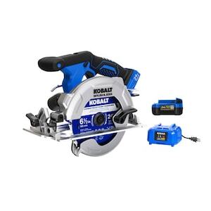 Kobalt 24-volt 4-Amp 6-1/2-in Brushless Cordless Circular Saw Kit