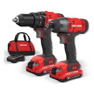 CRAFTSMAN V20 20-volt Max 2-Tool Power Tool Combo Kit with Soft Case