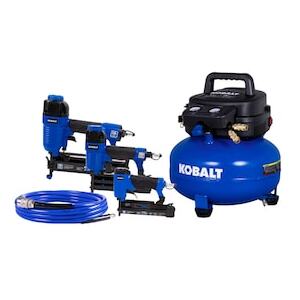 Kobalt 6-Gallon Portable Electric 150 PSI Pancake Air Compressor w/Accessories Included