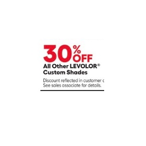 30% off All Other LEVOLOR Custom Shades
