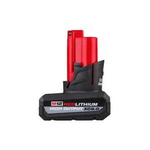 Milwaukee M12 RedLithium XC 5 Ah Lithium-Ion High Output Battery Pack 1 pc