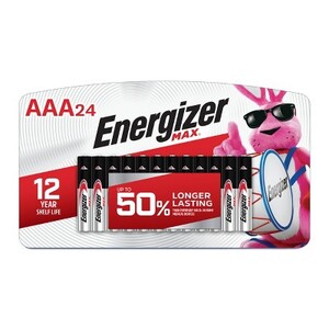 Energizer Max AAA Batteries 24pk Alkaline Battery