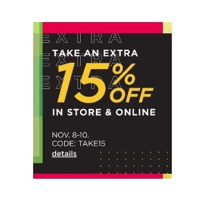 Take an Extra 15% Off