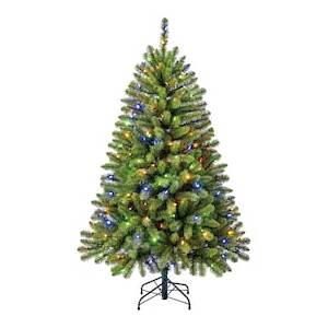 Holiday Living 5-ft Bristen Spruce Pre-lit LED Artificial Christmas Tree