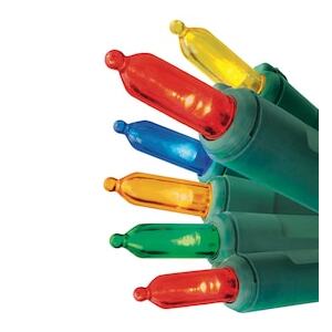 GE 100-Count StayBright Multicolor LED String Christmas Lights