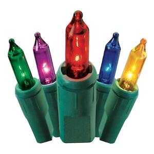 GE 100-count String-A-Long Multi-Color Incandescent String Christmas Lights