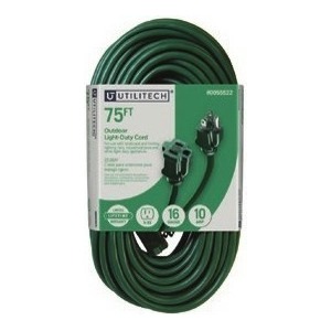 Utilitech 75-ft 16-Gauge Outdoor Extension Cord