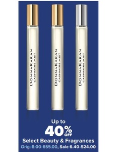 Up to 40% Select Beauty & Fragrances