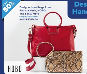 Up to 50% Off Designer Handbags from Patricia Nash, HOBO, The Sak & more