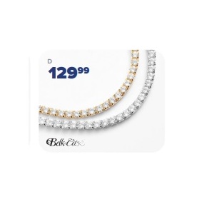 White Sapphire Tennis Necklace or Bracelet