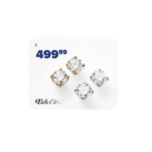 1 CT TW Lab-Grown Diamond Solitaire Studs