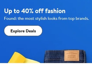Up to 40% off Fashion