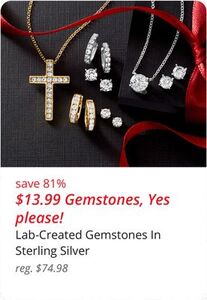 Lab-Created Gemstones In Sterling Silver