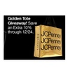 Golden Tote Giveaway! Save an Extra 10%