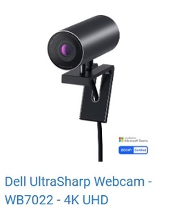 Dell UltraSharp Webcam WB7022 4K UHD