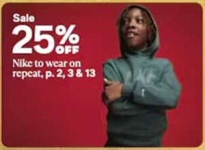 25% off Nike to wear on repeat