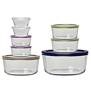 Anchor Hocking 16 pc Bake and Store Glass Storage Set