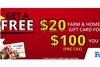 Get A Free $20 Farm & Home Supply Gift Card