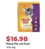 Meow Mix cat food 16 lb.bag