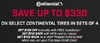 Save Up To $330 On Select Continental Tires In Sets Of 4