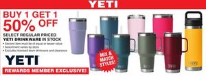 Buy 1 Get 1 50% Off Yeti Drinkware