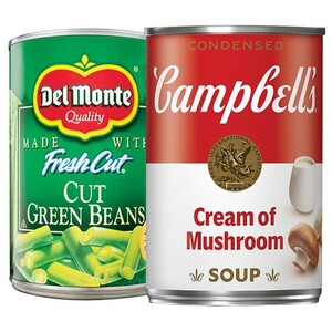 Select Campbell’s canned soup and Del Monte canned vegetables 4/$4