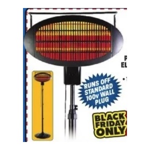 Patio Infrared Electric Heater with Remote