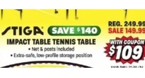 Tiga Impact Table Tennis Table