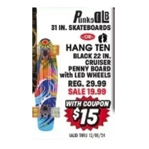 Hang Ten 22-inch Penny Board With Led Wheels