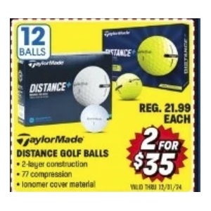 Distance Golf Balls 2 for $35