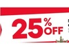 25% off Select Pre-Lit Artificial Christmas Trees