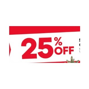 25% off Select Pre-Lit Artificial Christmas Trees