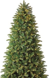 Tree Classics Balsam Hill 7.5-ft Classic Fraser Fir Pre-Lit Artificial Christmas Tree