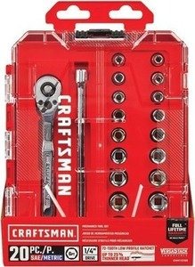CRAFTSMAN  20-Piece Standard/Metric Mechanic's Tool Set