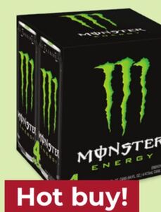Monster 4 pack, 16 oz.