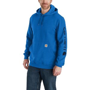 Carhartt Men's Midweight Signature Sleeve Logo Hooded Sweatshirt