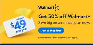 One Year of Walmart+ Membership