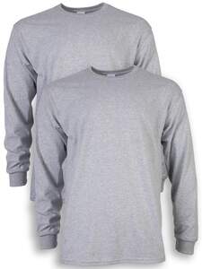 Gildan Men's Ultra Cotton Long Sleeve T-Shirt, 2-Pack