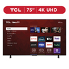 TCL 75” Class S4 (75S41BR) 4K UHD HDR LED Smart TV with Roku TV