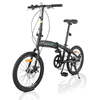 Zimtown 20" Adult Folding Bike, 7 Speed Shimano Lightweight City Commuter Bicycle