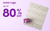 Up to 80% off Area Rugs