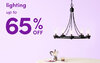 up to 65% off Lighting