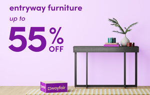 Up to 55% off entryway furniture