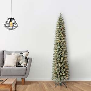 7ft. Pre-Lit Cashmere Pencil Artificial Christmas Tree, Clear Lights by Ashland